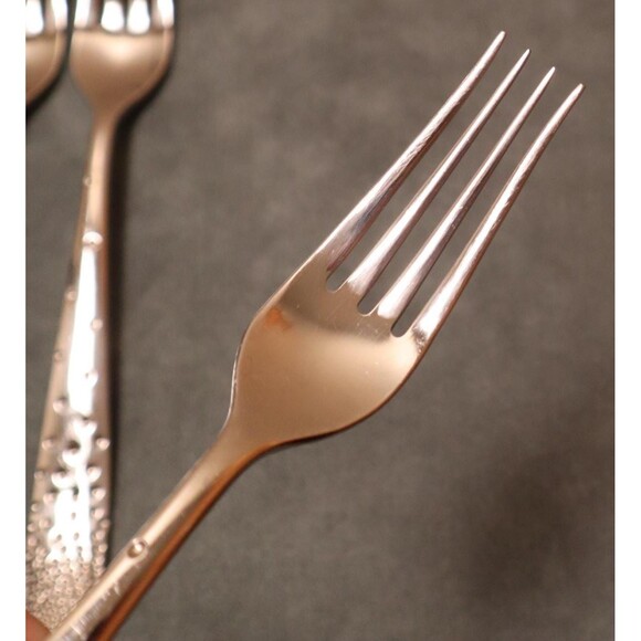 Nambe Dazzle Dinner Forks (4) Stainless 18/10 Flatware - Picture 2 of 3